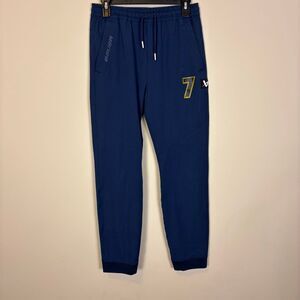 Bauer Team Youth XL Blue Jogger Pants Yellow #7
